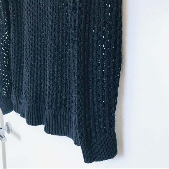 💫Mossimo Black Knit Mesh Sweater - Picture 6 of 6